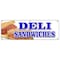 Signmission DELI SANDWICHES BANNER SIGN delicatessen sub cornbeef pastrami roll B-72 Deli Sandwiches - alternate 1